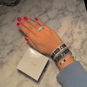 Blue Christian Dior J’Adior friendship bracelet